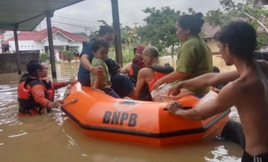 Wilayah Kabupaten Barito Utara Terendam Banjir akibat Hujan Ekstrem